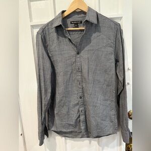 Michael Kors Black and White Checkered Shirt